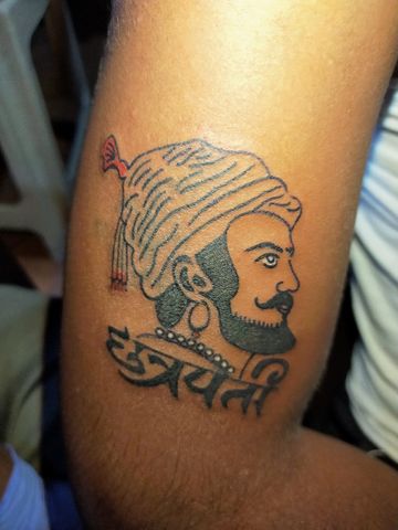 Chhatrapati Shivaji Maharaj Tattoo by  Akash Chandani 4 hours of work  comments appreciated  Skin Machine Tatt  Shivaji maharaj tattoo Tattoo  studio Tattoos